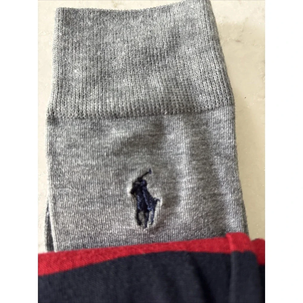New Polo Ralph Lauren Men's 3 Pair Pack Crew Business Dress Socks  10-13